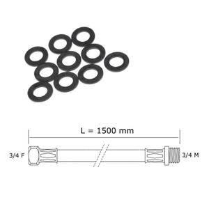 Joint de tuyau de vidange pour machine à laver, évier et serpillère