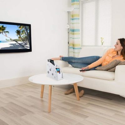 Boîte De Rangement Pour Télécommandes Et Clés - 4 Compartiments, ABS - Rouge - 10