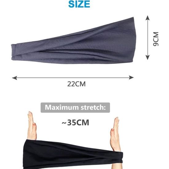 Lot De 4 Bandeaux De Sport Unisexes Pour Homme Et Femme, Pour