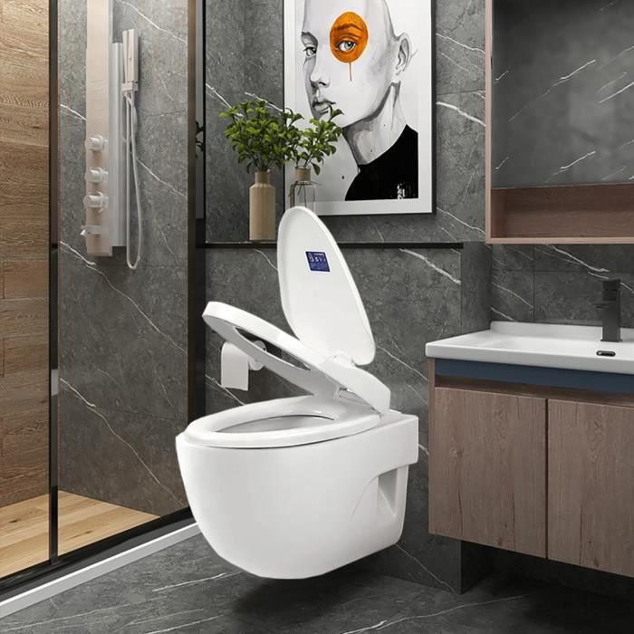 Abattant WC Familial Lunette de Toilette avec Siège Enfant pour Famille  avec Enfants de 2 à 8 Ans en Forme de O en PP Blanc - Cdiscount Bricolage