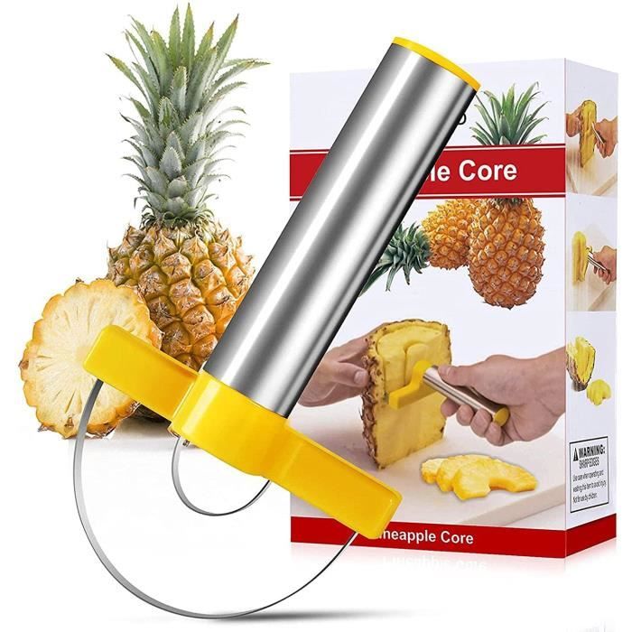 Coupe-Ananas, Outil de trancheuse d'ananas en Acier Inoxydable avec Lame  tranchante, Gardez Plus de pulpe et de jus, Outil de C A72 - Cdiscount  Maison