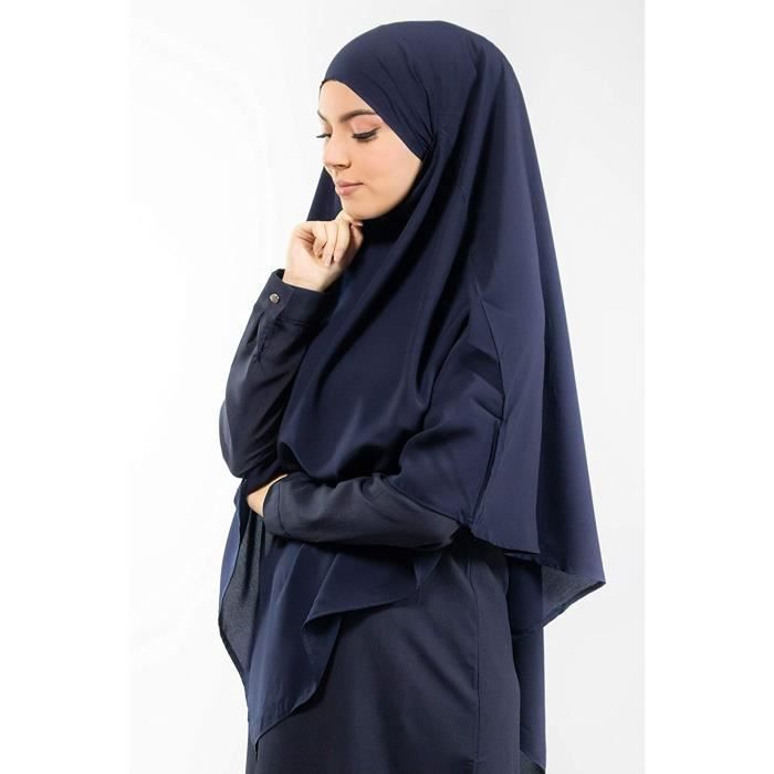 Khimar hijab a enfiler haut jilbab pour femme musulmane voilee 176 Cdiscount Pret a Porter