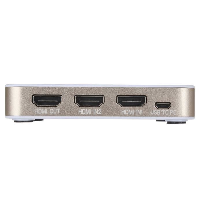 Ezcap314 – carte d'acquisition vidéo HDMI à deux ports, boîte d'enregistrement  vidéo Multicam, pour PS4
