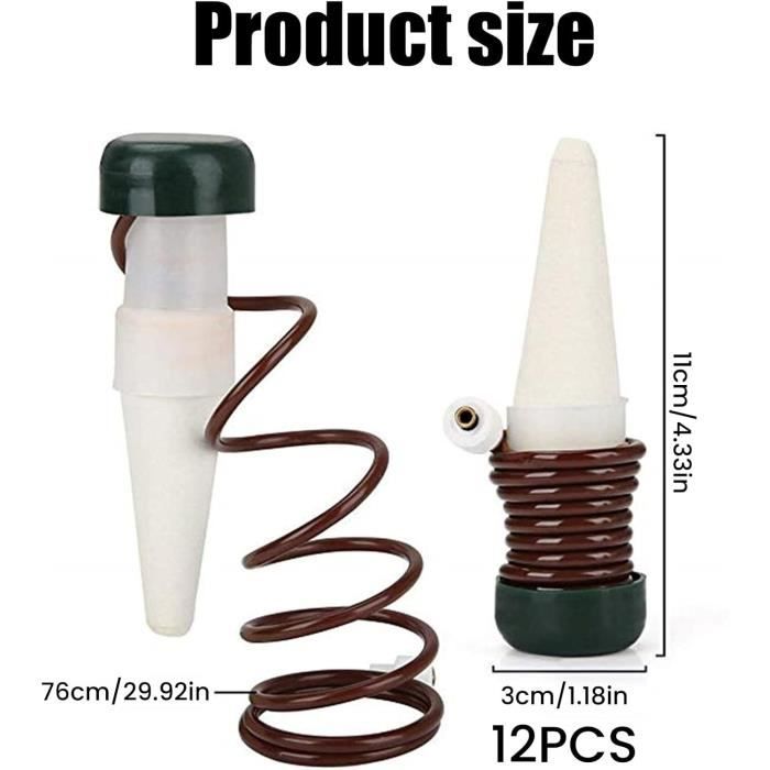 Lot De 12 Distributeurs D'Eau Automatiques En Céramique – Arrosage Goutte-à-Goutte Pour Plantes D'Intérieur Et Extérieur