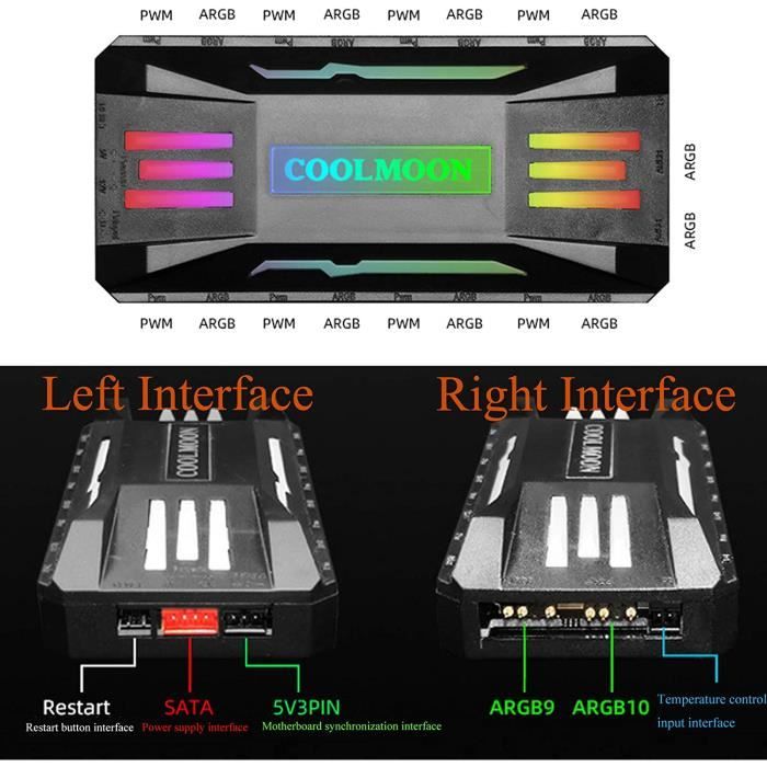 Contrôleur PWM Ventilateur USB-C – Régulateur 4 Broches, 5V→12V, Pour PC DIY Et Watercooling