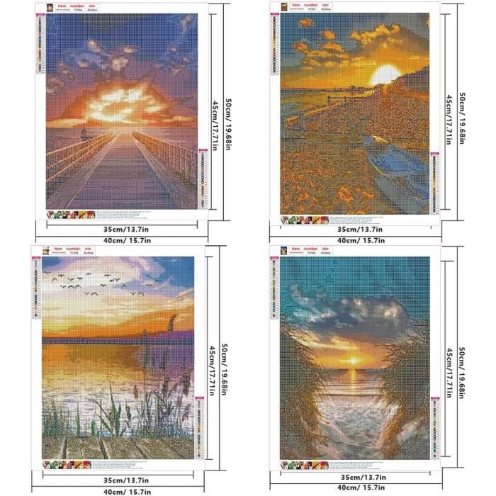 Diamond Painting Tortue De Mer Animale Complet,Peinture Numero Adulte,5D Broderie Diamant