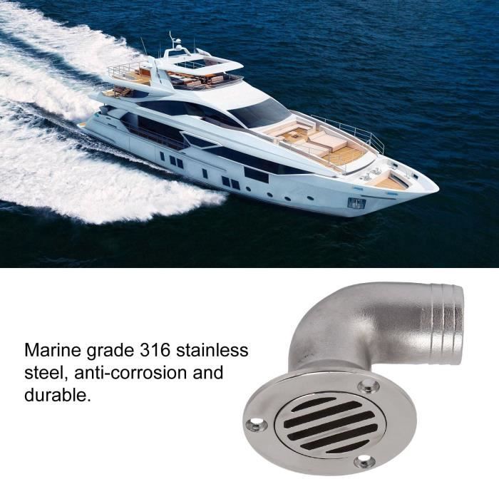 Passe-Coque Nylon Acier Inox 316 Robuste – Drain Dalot Bateau 3/4" (19 Mm) – Pour Pompe De Cale & Évacuation Eau