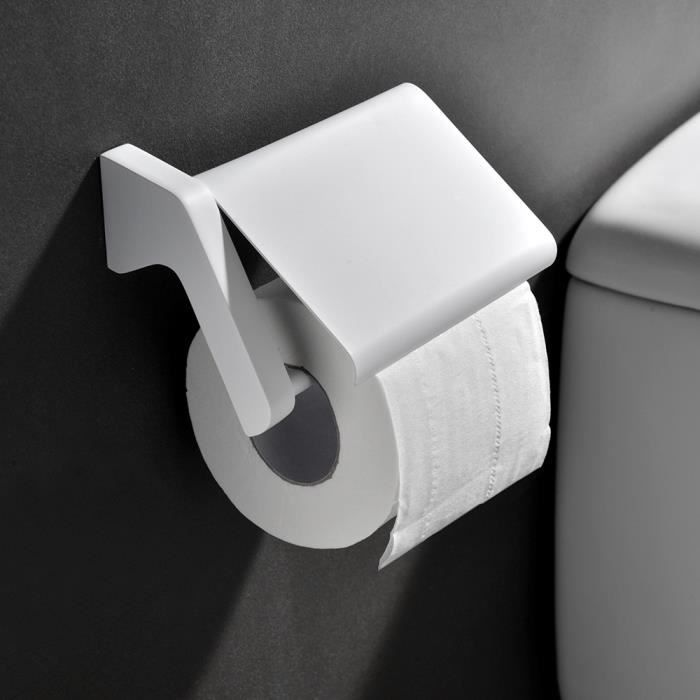 Homestic© - Dérouleur Papier Toilette Wit - Dérouleur Papier