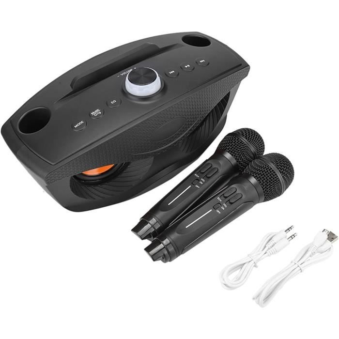 Mini Machine De Karaoké Singa Avec 2 Microphones Sans Fil, Haut-Parleur