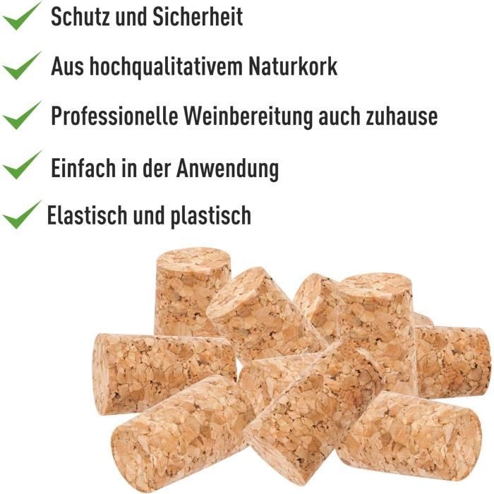 VINGVO Liège Conique Bouchon De Bouteille De Bière En Bois De Bouchons Coniques En Liège Naturel