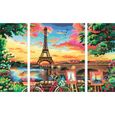 CreArt Paris format triptyque 80x50cm - Peinture par numéros – Dès 12 ans – Ravensburger - 20134-2