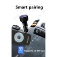 TD® Chargeur de voiture retroéclairage double usb-Chargeur allume cigare voiture lumineux- Accessoire auto pour charge USB-2