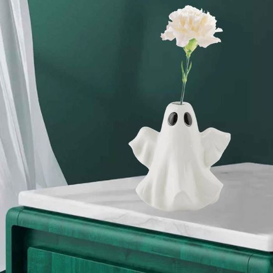 Halloween Fantôme Vase Statues Titulaire Pot De Fleur Planteur De Table