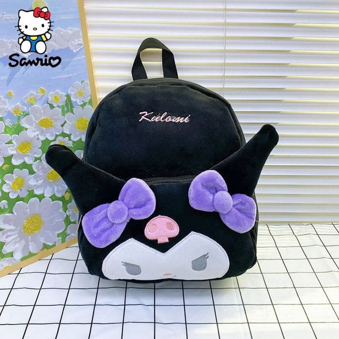Sac à Dos ItaBag En Peluche Furina - Poche Transparente Pour Badges, 37x35 Cm - Cosplay, école, Quotidien