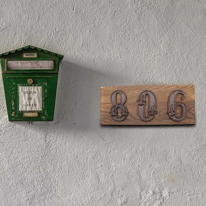 Numéro de maison, Numéros de Boîte aux Lettres, Numéros de Maison Modernes,  pour Maison Appartement Hôtel Porte - Cdiscount Bricolage