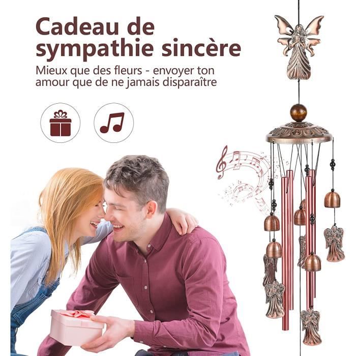 Carillons éoliens Porte-Bonheur pour l'extérieur, Carillon éolien Feng Shui  en métal avec 6 Cloches, Cadeau de décoration à Suspendr - Cdiscount Jardin