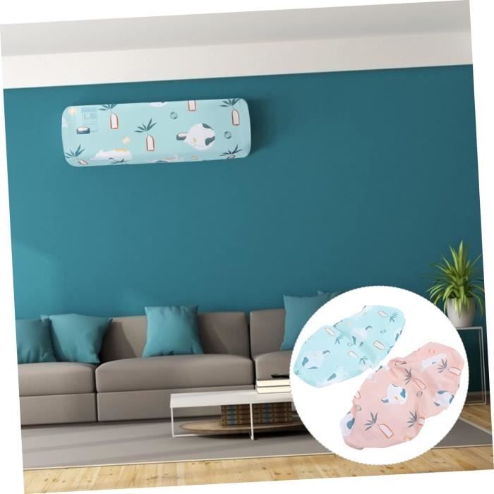 Protection Climatiseur Nettoyage étanche Couvercle Nettoyage Climatiseur 2P - Housse PVC étanche Avec Tuyau, Pour Unités <1m, Bleu