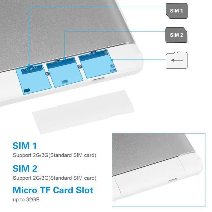 Excelvan 10.1” IPS Tablette PC Tactile 1280*8002