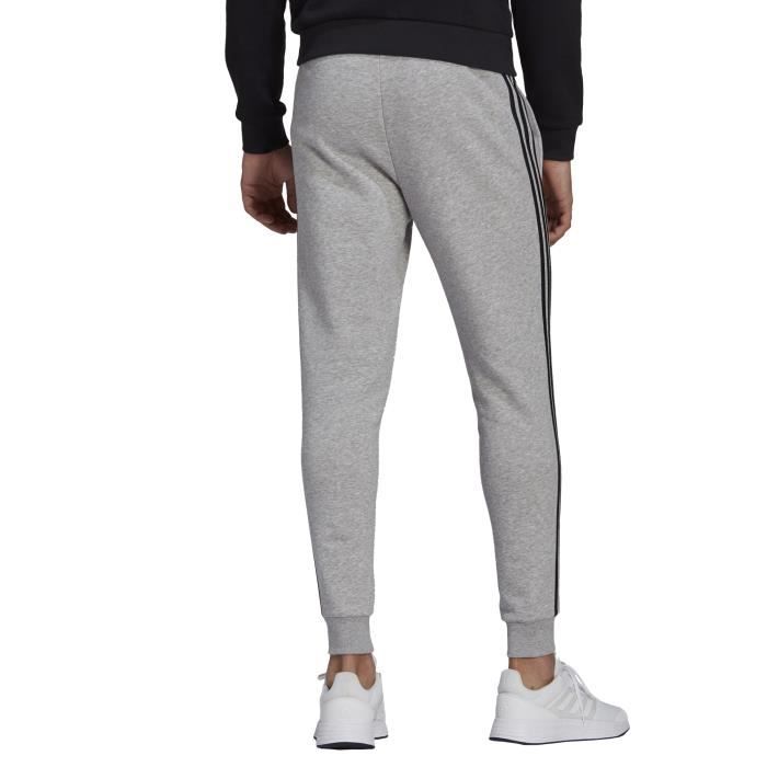 Pantalon de survetement homme Adidas Essentials Slim 3 Stripes Gris