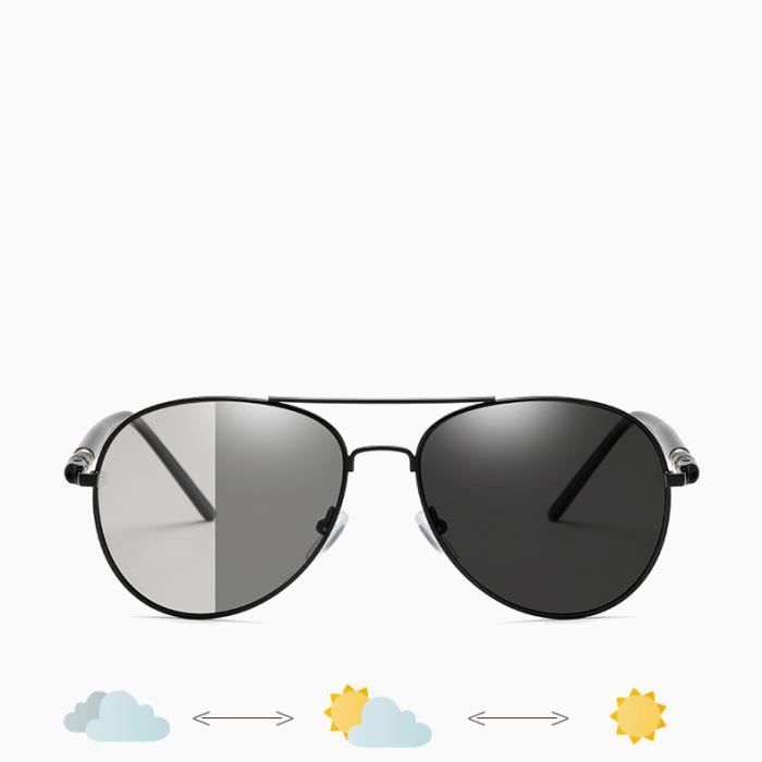 Lunettes de soleil jour et nuit Photochromiques polarisees Homme RMEGA Conduite Outdoor Sports