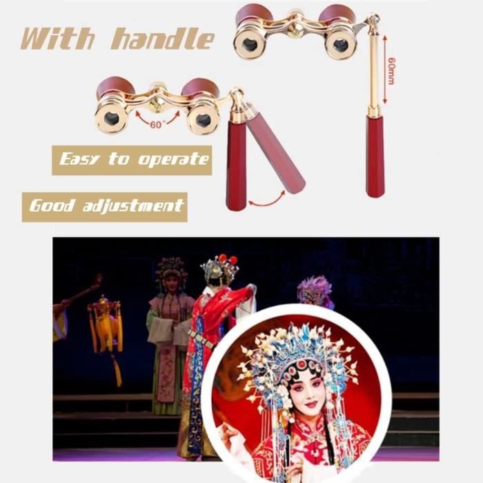 Jumelles D'opéra 3x25 – Mini Théâtre – Blanc – Pour Adultes Et Enfants – Neuves