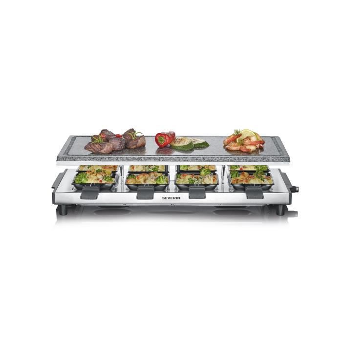 SEVERIN RG2341 Appareil raclette 8 personnes Noir Cdiscount