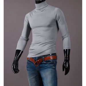 Haut Thermique Manches Longues Col Roulé Pour Homme - Sous-vêtement Chaud, Matière Polyester, Coupe Slim