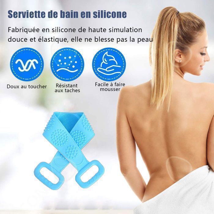 Brosse Exfoliante En Silicone Pour Le Corps Et Le Dos - Gommage Doux