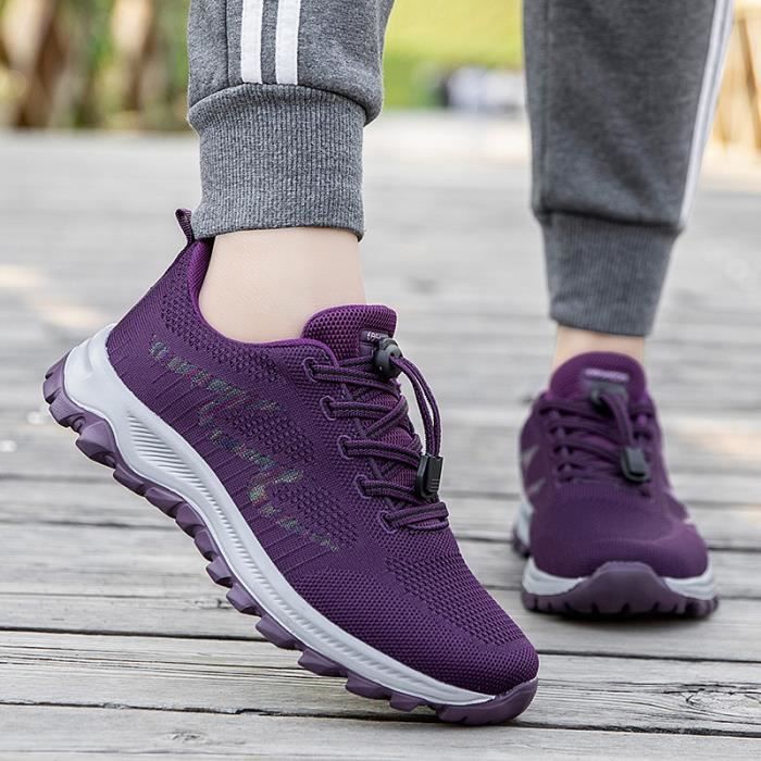 Basket femme violette outlet