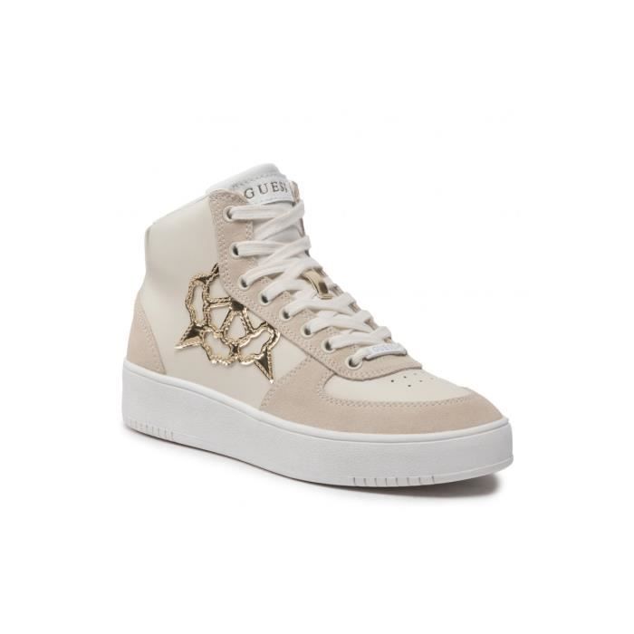 Guess Femme Basket Sneakers Femme 2018 Femme Blanche Basket Guess