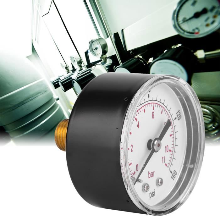 50mm Manomètre pression pour réservoir pump axial 12.9mm 0-10bar