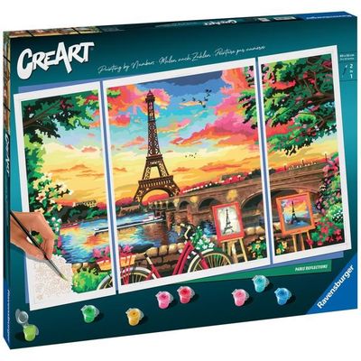 Ravensburger – CreArt Grand Format 30x40 cm – Paris City of Love – Loisir créatif – Peinture par numéros – Adulte - Activité détente et créative – Dès 12 Ans – 23624 – Version française Ravensburger – CreArt Grand Format 30x40 cm – Paris City of Love – Loisir créatif – Peinture par numéros – Adulte - Activité détente et créative – Dès 12 Ans – 23624 – Version française