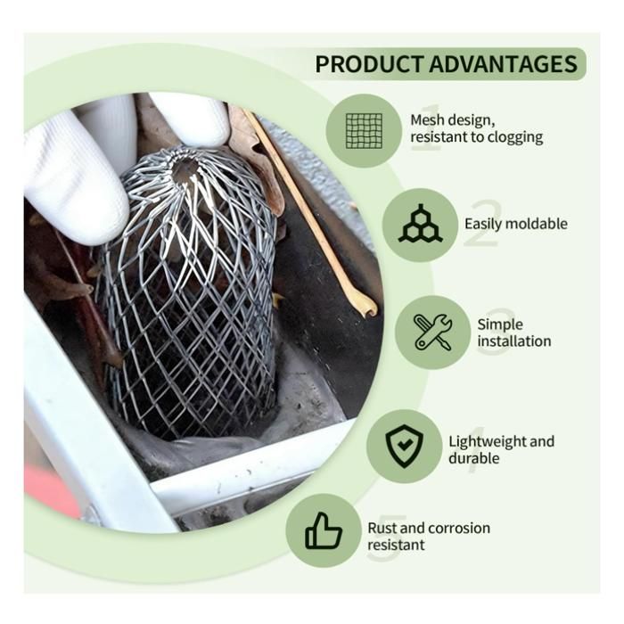 Protection De Gouttière – Filtre Passoire 0,98 Pouce Pour Tuyau De Descente, Uxcell, Anti-débris