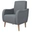 P168 Vidaxl Fauteuil Tissu Gris Clair
