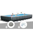 Kit piscine tubulaire Intex Ultra XTR Frame rectangulaire 9,75 x 4,88 x 1,32 m + 20 kg de zéolite + Kit d'entretien-0