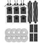 Lot de 26 accessoires pour robot aspirateur Dreame X40 Ultra-L40 Ultra-X40 Master - AQSACOKIYA - brosses, sacs, lingettes