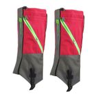 FOXNOVO Paire de Guêtres Jambières Imperméable Anti Neige pour extérieure Marche / Randonnée / Escalade (Rouge)