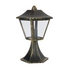 Borne Exterieure ENDURA CLASSIC TRADITION 33cm Alu E27 - Noir/Or LEDVANCE - IP44