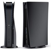 PS5 Façades de Protection Noir Plaque de Remplacement pour Disc Playstation 5, Noir Mat