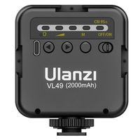 Flash photo,Ulanzi VL49 Mini Vidéo RVB D'éclairage pour La Photographie 2000mAh RVB LED Lumière de Caméra Vidéo - Type 1