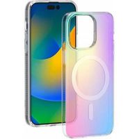 Coque Compatible MagSafe Hybride aux Reflets Holographiques pour iPhone 15 Pro BIGBEN CONNECTED Multicolore