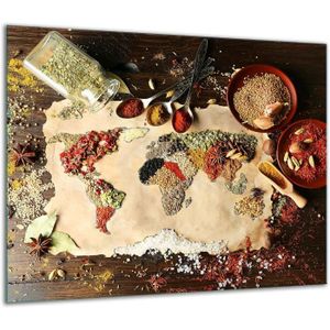 CACHE PLAQUE DE CUISINE Plaque de cuisson en verre - 60 x 52 cm - Pour cui