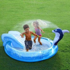 Yqz Piscine Gonflable Pour Enfants Jouets Deau Darrosage De Piscine De Dinosaure Pliable Pvc Durable 175x62cm Parc Aquatique Jeux De Plein Air Et Sports Jeux D Eau Et De Plage Sistemicagroup Cl