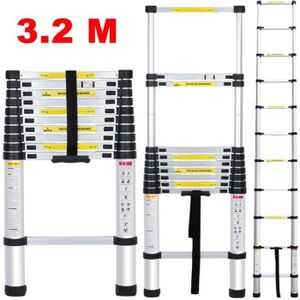 ECHELLE Échelle Télescopique 3.2M Multi-Fonction Polyvalen