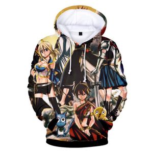 XINGENG Femme Sweats à Capuche Fairy Tail Adulte Cosplay Manches Longues 