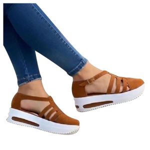 Sandale compensée bout fermé Clearance