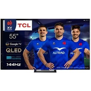 Téléviseur LCD Tcl TV QLED 55C749 139 cm 4K UHD Google TV 2023 Al