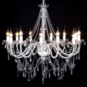 LUSTRE ET SUSPENSION Lustre vénitien baroque 12 feux 1600 cristaux 