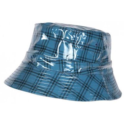 Bob Chapka De Pluie Nyls Création - Noir Et Gris à Carreaux - Taille Unique Unisexe - Neuf Avec étiquettes
