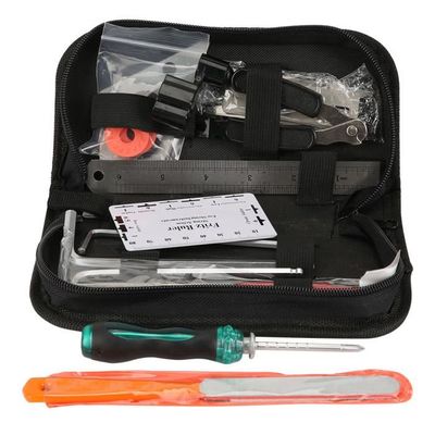 ammoon Kit d'outils de nettoyage d'entretien de réparation de guitare  comprenant une règle d'action de corde et un outil de mesure de jauge et un  ensemble de clés hexagonales et des fichiers